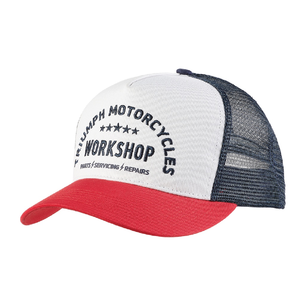 GORRO TALLER HUESO/ROJO