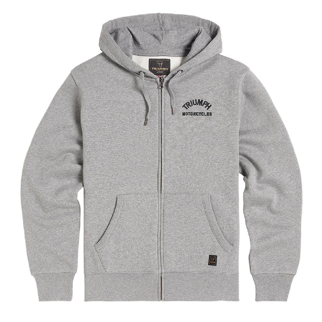 SUDADERO GRIS MARL CREMALLERA COMPLETA-M