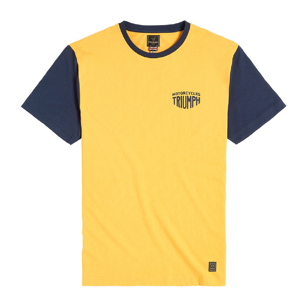 PLAYERA FENLAND ORO/MARINO-L