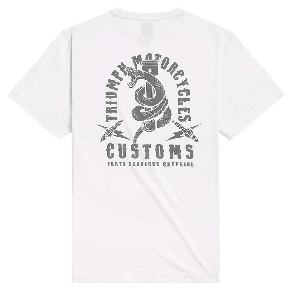 PLAYERA SNAKE PIT BLANCO/GRIS-M