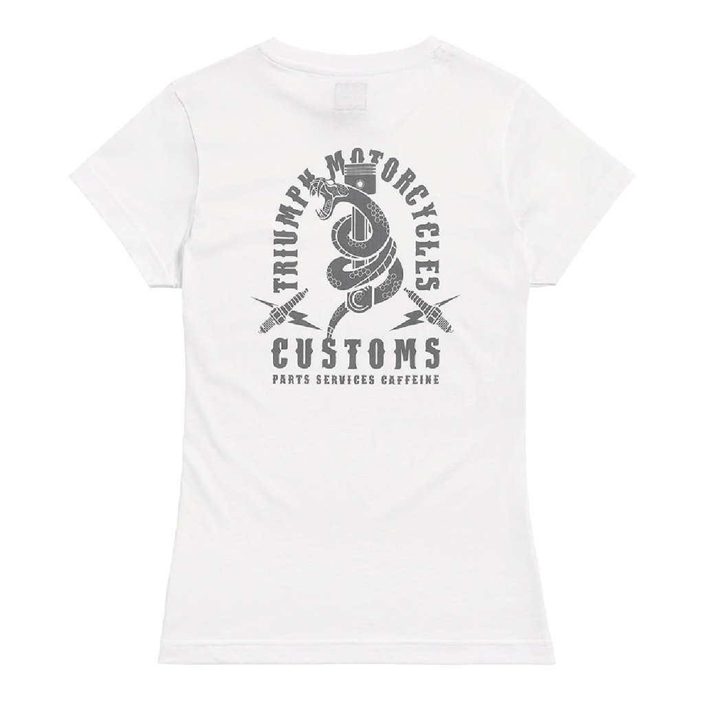 PLAYERA SERPIENTE PITT LDS BLANCO/GRIS-M