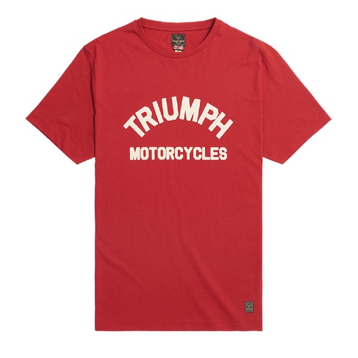 [MTSS24107-L] CAMISETA BURNHAM - ROJO / HUESO