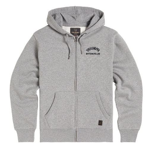 [MSWS2343-L] SUDADERO GRIS  MARL CREMALLERA COMPLETA-L