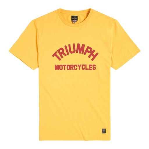 [MTSS2304-M] T-SHIRT AMARILLA CON DORADO-M