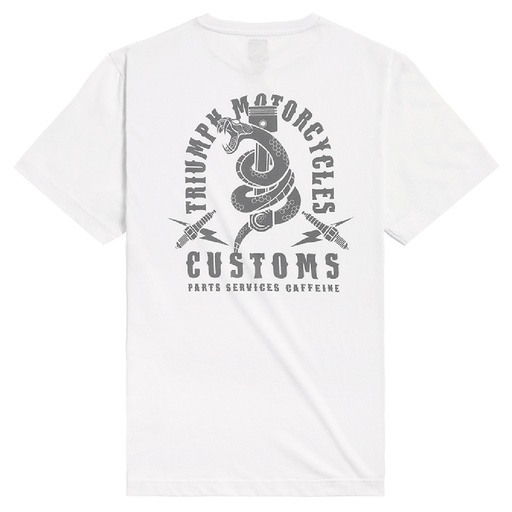 [MTSS2325-L] PLAYERA SNAKE PIT BLANCO/GRIS TEE-L