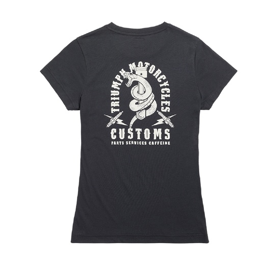 [MTSS2327-M] PLAYERA SERPIENTE PITT LDS BLK/BNE-M